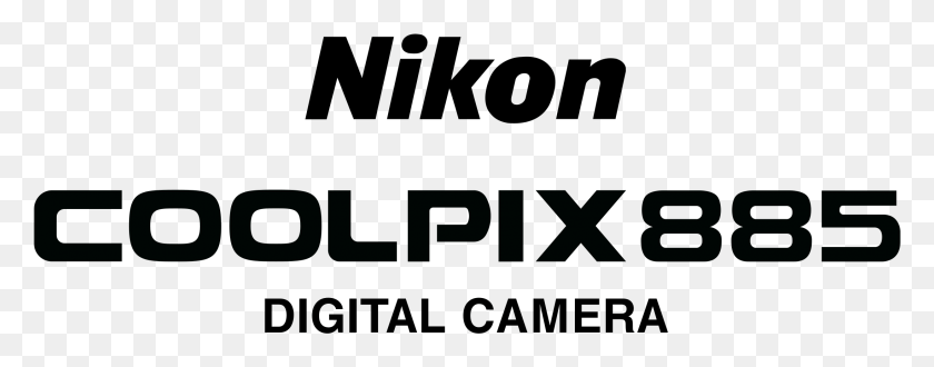 2191x759 Nikon Coolpix 885 Logo Transparent Graphics, Text, Alphabet, Symbol HD PNG Download