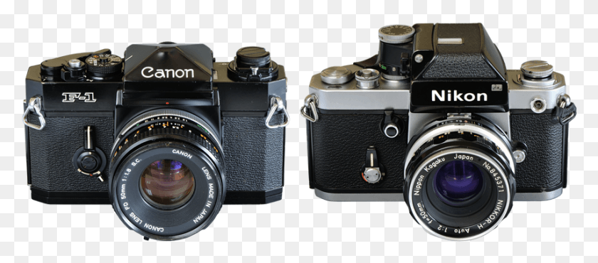 857x341 Nikon F2 Canon F 1 Nikon, Фотоаппарат, Электроника, Цифровая Камера Hd Png Скачать