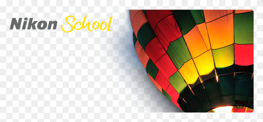 920x389 Nikon School Photo Of A Hot Air Balloon And Nikon School Nikon, Ball, Hot Air Balloon, Aircraft HD PNG Download