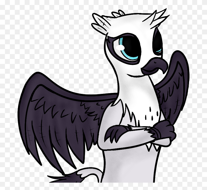 699x713 Descargar Png / Niksiekins De Brazos Cruzados Griffon Natalya Arco Iris De Dibujos Animados, Águila, Pájaro, Animal Hd Png