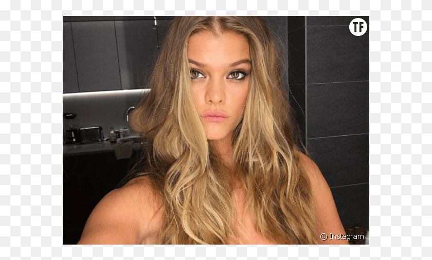 597x446 Nina Agdal Canon Sur Instagram Blond, Face, Person, Human HD PNG Download