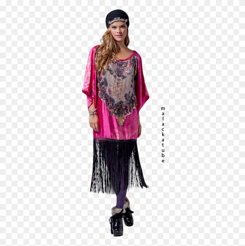 290x784 Nina Agdal Silk, Clothing, Apparel, Blouse HD PNG Download