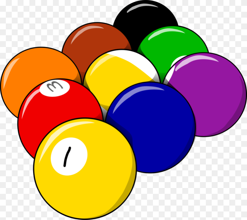 Nine Ball Billiards Eight Ball Pool Billiard Balls, Furniture, Table, Indoors Transparent PNG