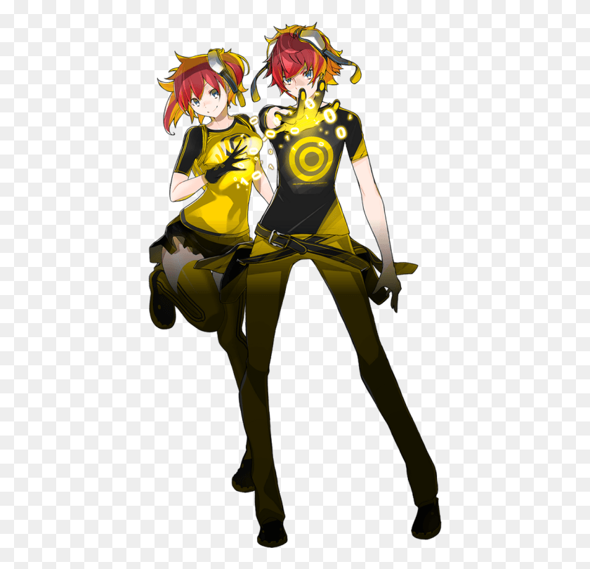 418x750 Nine Gear Crow Posted Digimon Story Cyber Sleuth Mc, Clothing, Apparel, Person HD PNG Download