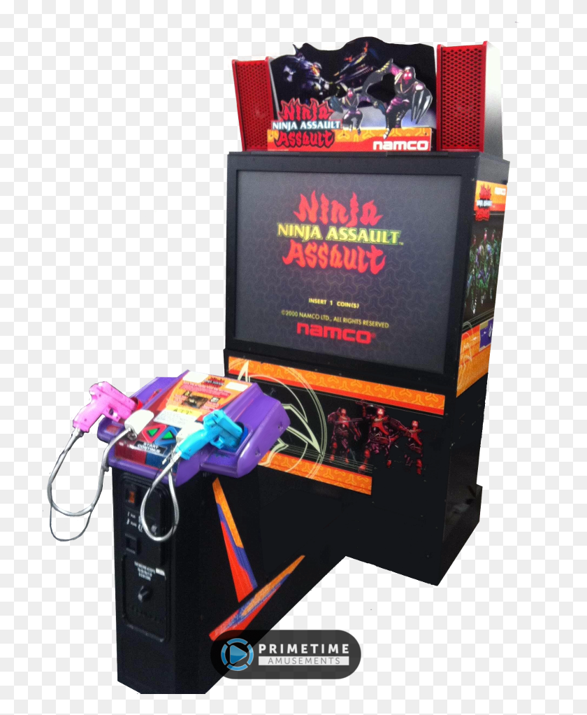 720x962 Descargar Png Ninja Assault Deluxe Video Arcade Game By Namco Namco 3D Arcade Games, Máquina De Juego De Arcade, Videojuegos Hd Png