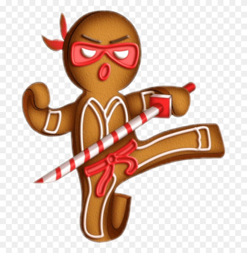 701x798 Ninja Clipart Gingerbread Gingerbread Ninja Clipart, Food, Cookie, Biscuit HD PNG Download
