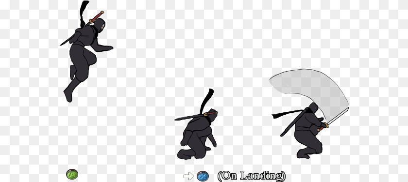Ninja Gaiden Jump Animation, People, Person, Baby Sticker PNG