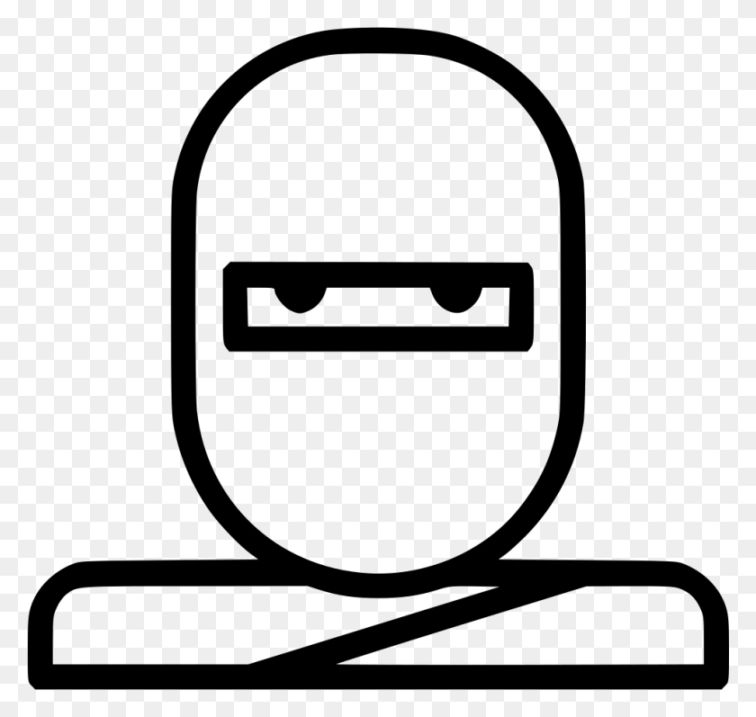981x928 Ninja Human Warrior Comments Icon, Camera, Electronics, Stencil HD PNG Download