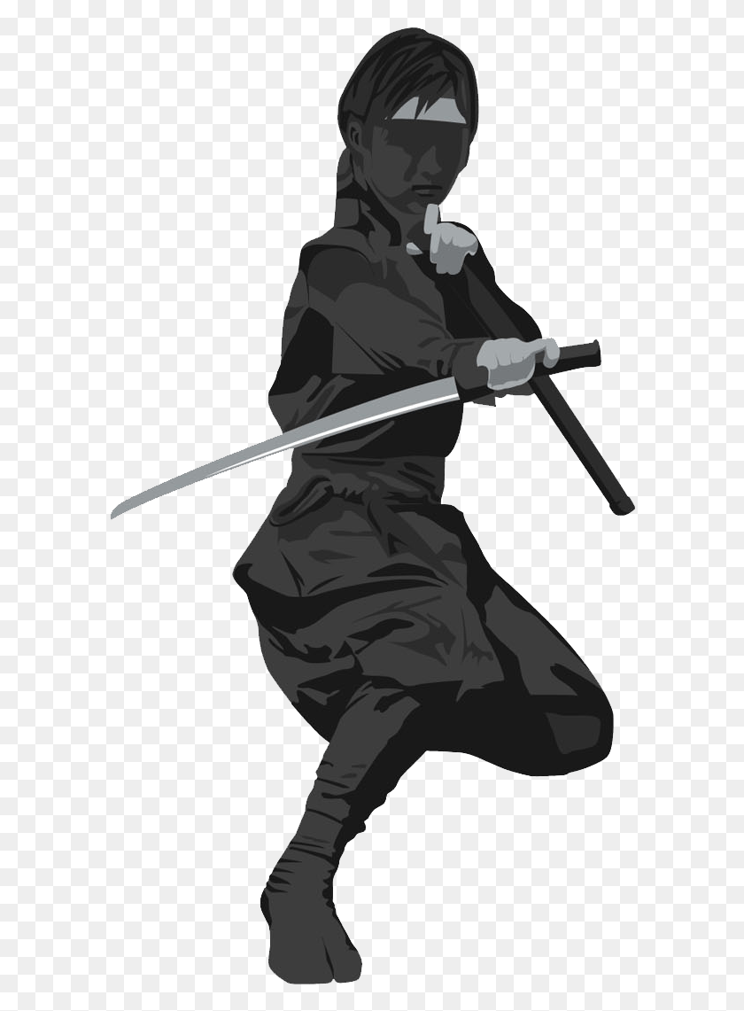 594x1081 Ninja Ninja Clip Art, Person, Human, Samurai HD PNG Download