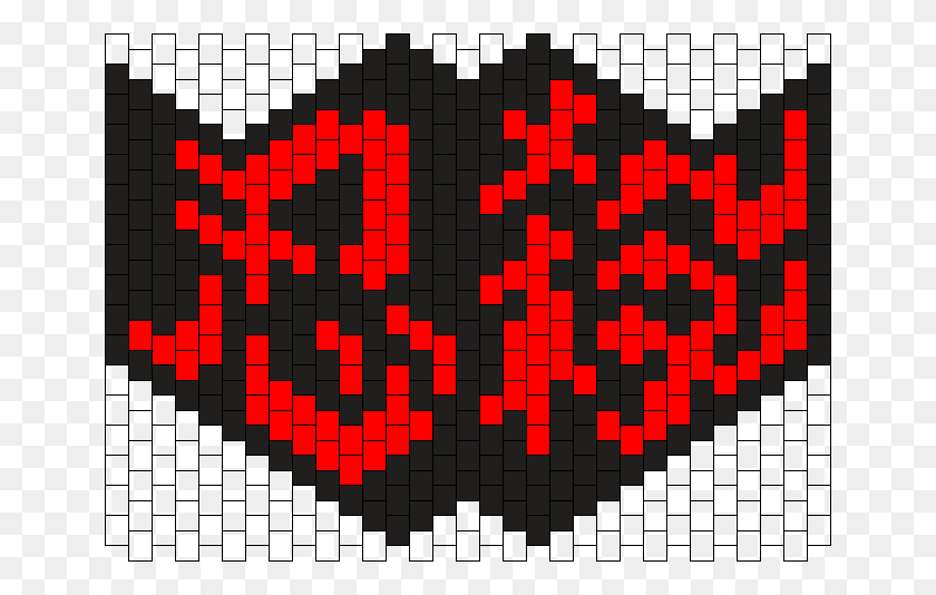 652x474 Ninja Slayer Mask Bead Pattern Alton Towers, Rug, Clock, Digital Clock HD PNG Download