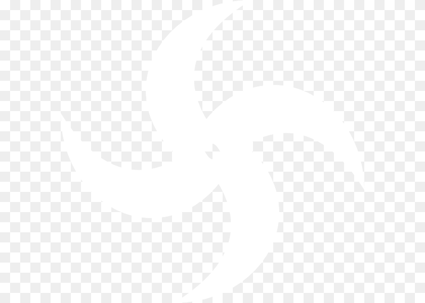 600x600 Ninja Stars Logo White Download Ninja Star White, Cutlery Transparent PNG