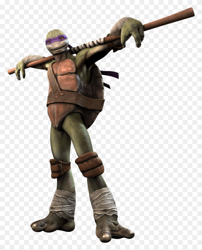 1380x1739 Ninja Turtle Image Tmnt Out Of The Shadows Game Donatello, Figurine, Person, Human HD PNG Download