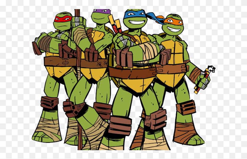 628x481 Ninja Turtles Clipart Clip Art Las Tortugas Ninja, Person, Military, Military Uniform HD PNG Download