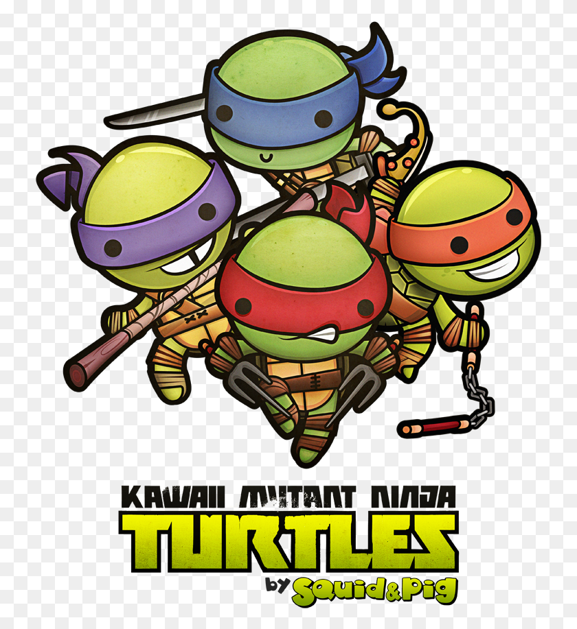 737x857 Ninja Turtles Clipart Kawaii, Poster, Advertisement, Flyer HD PNG Download