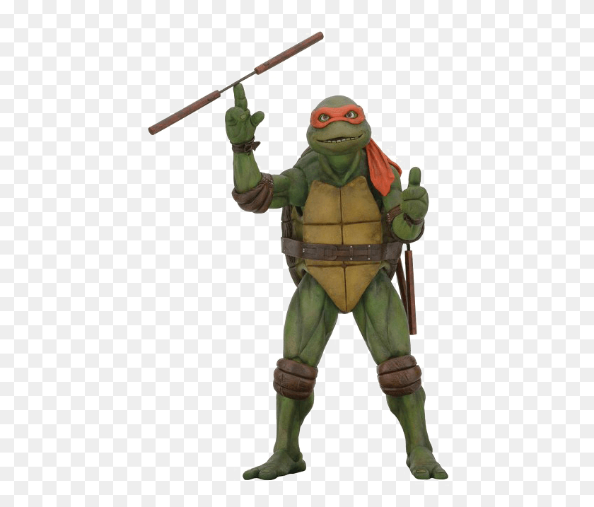 435x657 Ninja Turtles Image Background Neca Michelangelo 1, Person, Human, Face HD PNG Download