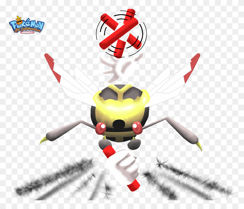 3208x2711 Ninjask Used Baton Pass And Fury Cutter In Our Cartoon, Symbol, Weapon HD PNG Download