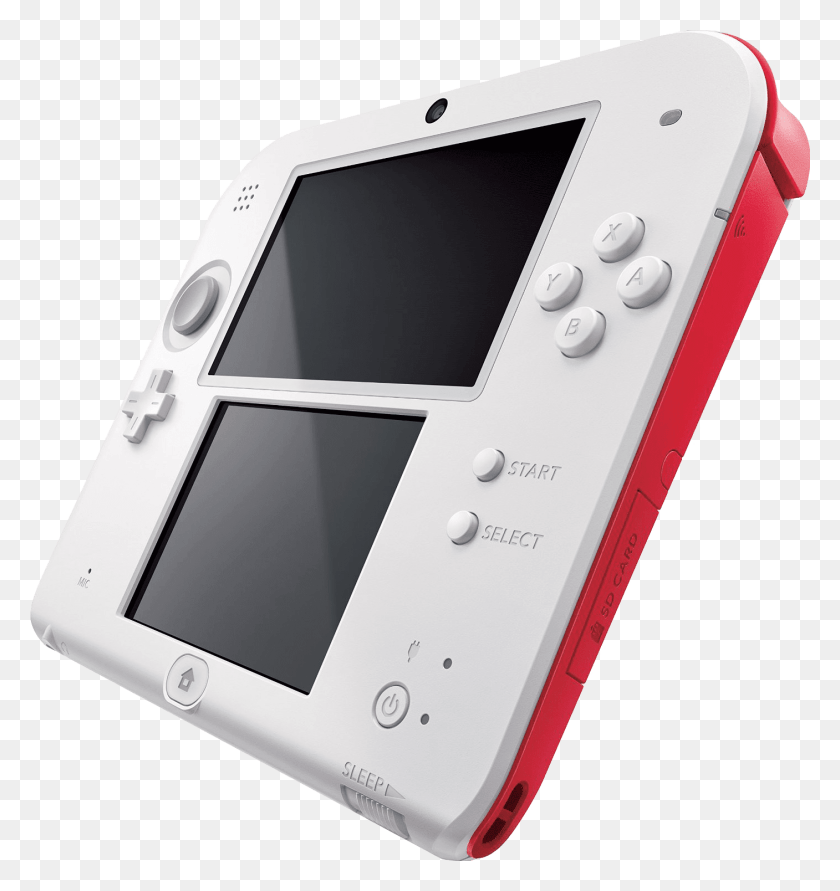 1407x1500 Nintendo 2ds Console Red And White Nintendo, Computer, Electronics, Tablet Computer HD PNG Download