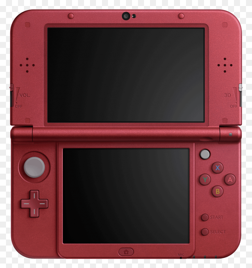 988x1058 Nintendo 3ds Transparent New Nintendo 3ds Xl Metallic Red, Electronics, Camera, Lcd Screen HD PNG Download