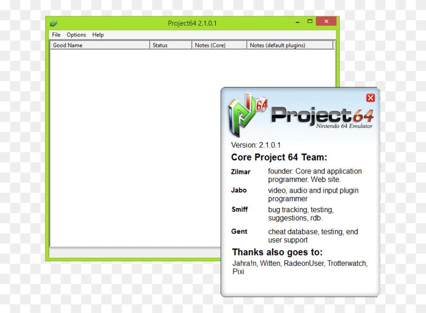 664x557 Nintendo 64 Emulator Project 64 2.3, Файл, Веб-Страница, Текст Hd Png Скачать