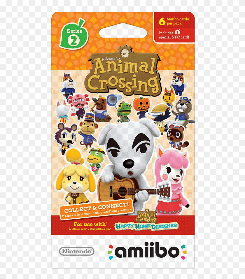 505x897 Nintendo Animal Crossing Amiibo Cards Series 2 6 Pack Animal Crossing Amiibo Cards, Реклама, Плакат, Графика, Hd Png Скачать