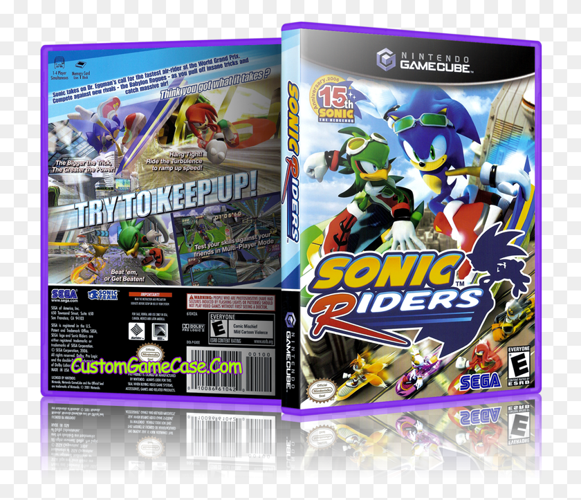 728x663 Nintendo Gamecube Gc Sonic Riders Gamecube Cover, Scoreboard, Arcade Game Machine, Super Mario HD PNG Download