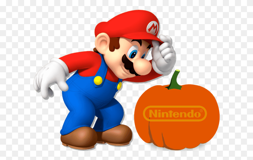 621x471 Descargar Png Nintendo Jack O39 Lantern Halloween Mario And Fire Flower, Super Mario, Persona, Humano Hd Png