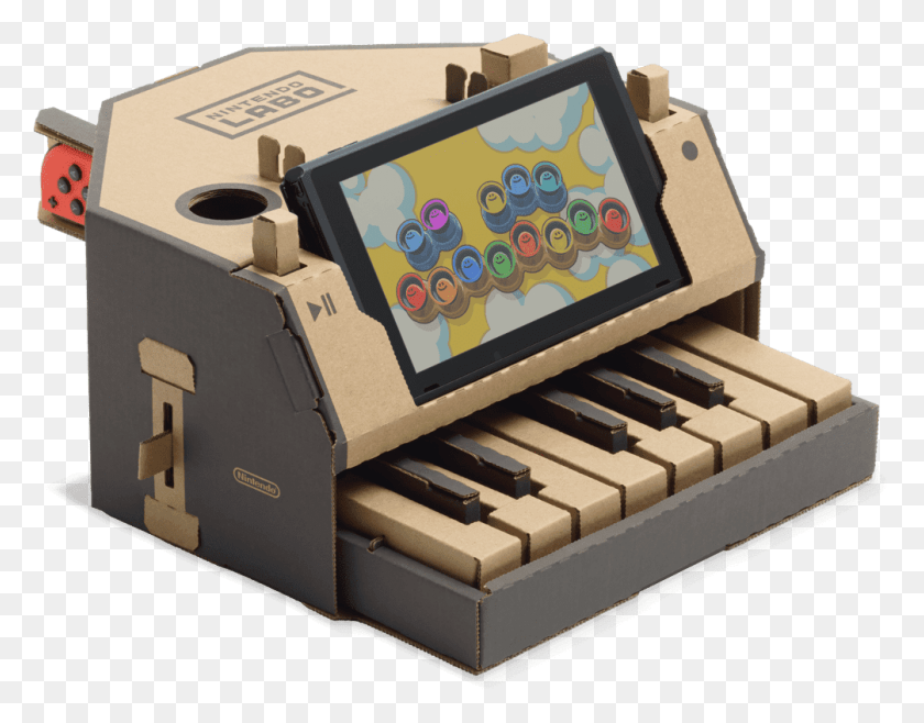 1005x771 Nintendo Labo For The Switch Home Gaming Piano Nintendo Labo, Electronics, Box, Keyboard HD PNG Download