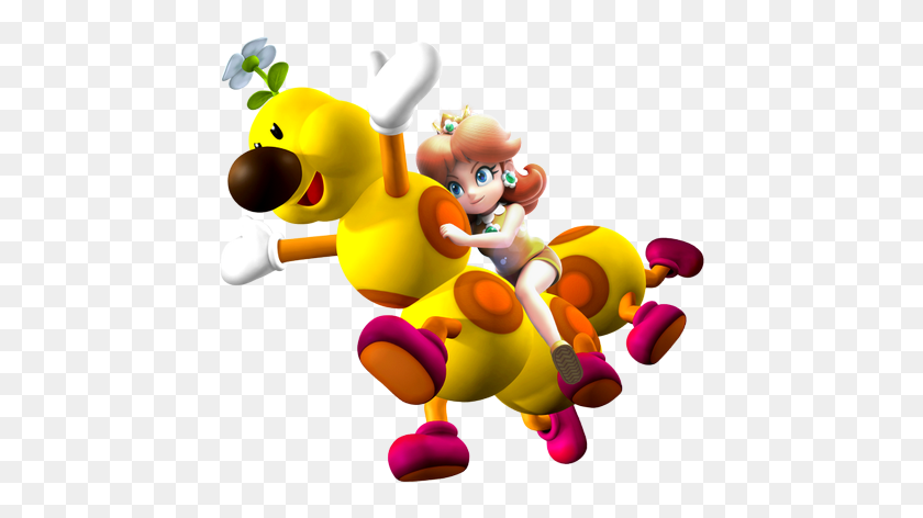 446x412 Nintendo New Ride Idea For The Next Main Game Princessdaisy Wiggler From Mario, Toy, Super Mario, Pac Man HD PNG Download