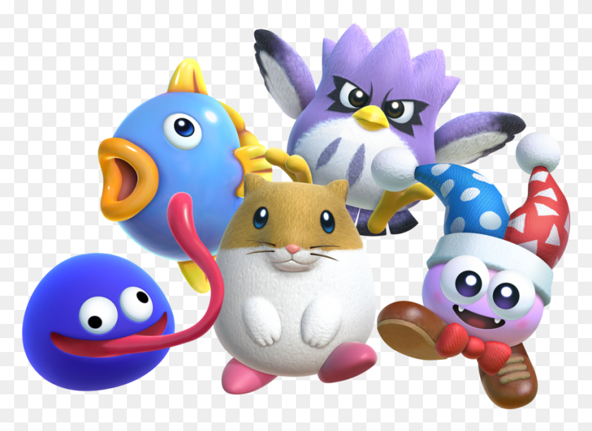 907x643 Nintendo Of America Kirby Star Allies Dlc, Fish, Animal, Toy HD PNG Download