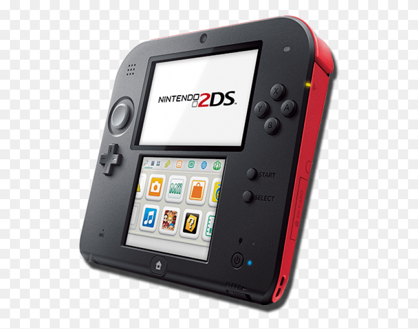524x601 Nintendo Red 2ds Electric Blue, Mobile Phone, Phone, Electronics HD PNG Download