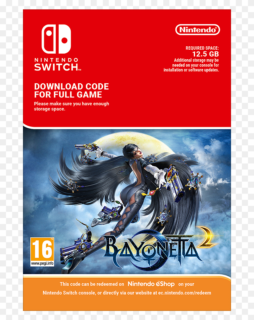 689x997 Код Nintendo Switch Bayonetta, Плакат, Реклама, Флаер Png Скачать