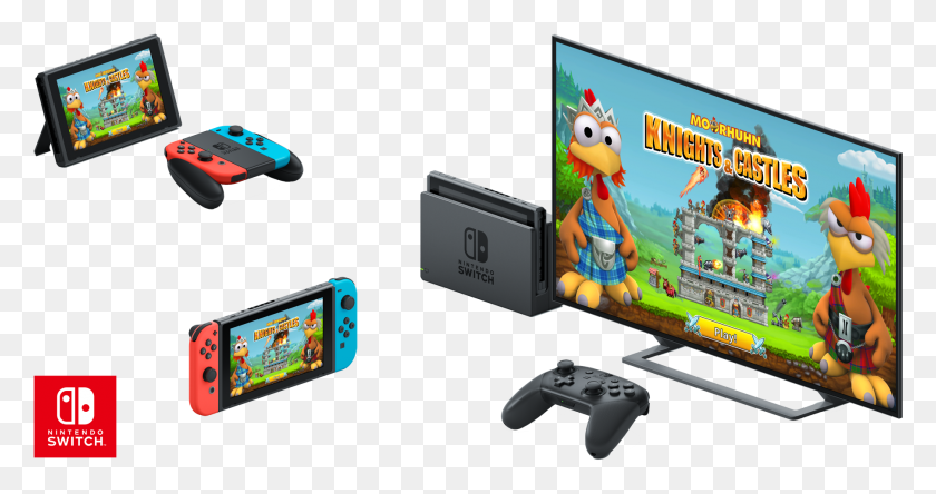 1804x890 Nintendo Switch Collage Moorhuhn Knights Amp Castles, Electronics, Video Gaming, Toy HD PNG Download