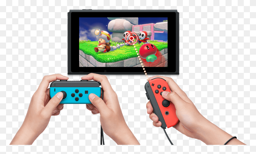 884x507 Nintendo Switch Joy Con Controller Strap Captain Toad Treasure Tracker, Video Gaming, Person, Human HD PNG Download