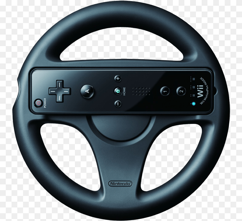 Nintendo Wii Mario Kart Controller, Steering Wheel, Transportation, Vehicle Sticker PNG
