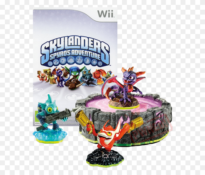 574x660 Descargar Png Nintendo Wii Skylanders Spyro Adventure Starter Pack 1 Skylanders Spyros Adventure Xbox, Toy, Figurine, Robot Hd Png