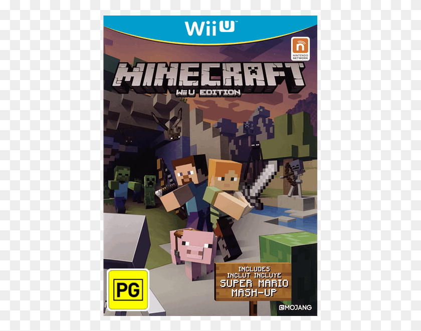429x601 Nintendo Wii U Minecraft Wii U Walmart, Toy HD PNG Download