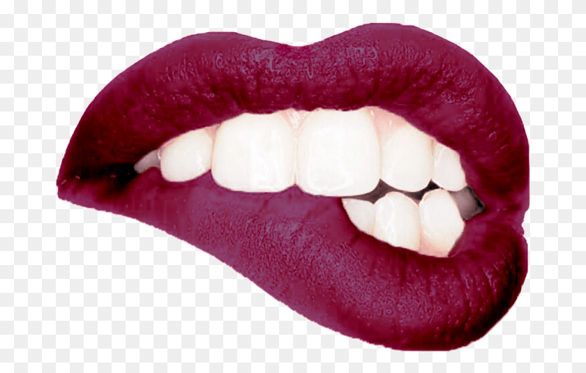 683x475 Ninza Avocado Lip Butter Biting Lip, Teeth, Mouth, Lipstick HD PNG Download
