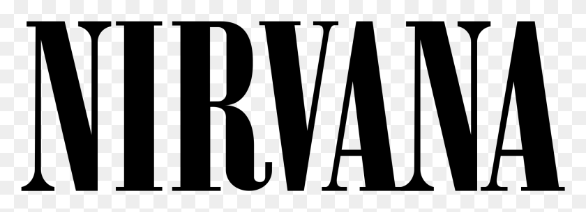 2191x689 Nirvana Logo Transparent Nirvana Logo Black And White, Gray, World Of Warcraft HD PNG Download