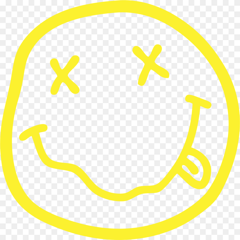 Nirvana Smiley Face Nirvana Poster, Logo, Symbol PNG