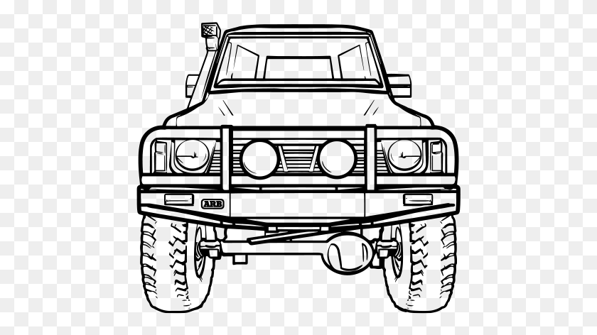 457x412 Nissan Patrol Colouring, Gray, World Of Warcraft HD PNG Download