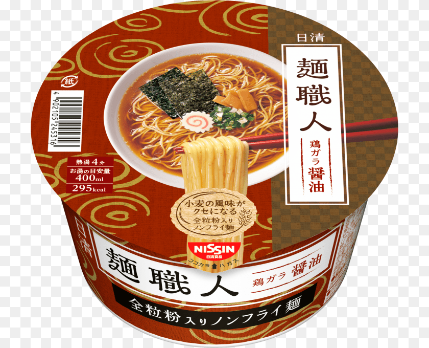 720x680 Nissin Men Shokunin Soya Sauce Flavour, Food, Noodle, Meal, Pasta Sticker PNG