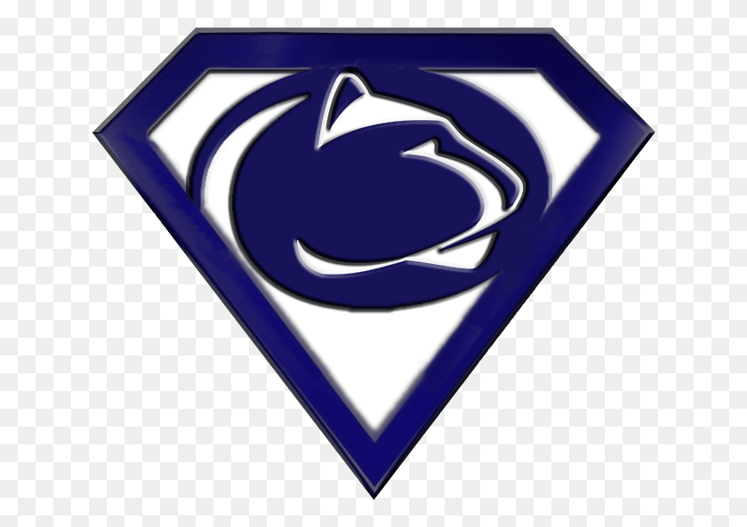 636x533 Nittany Lion Superman Logo Penn State Lacrosse Logo, Label, Text, Plectrum HD PNG Download