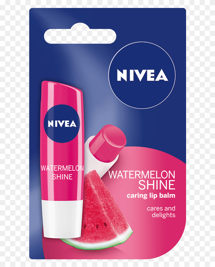614x981 Descargar Png / Nivea Lip Balm Strawberry Shine, Cosmetics, Lápiz Labial Hd Png