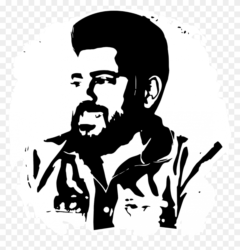 1114x1161 Nivin Pauly Whatsapp Ultra Stickers And Nivin Pauly Sticker, Stencil, Person, Human HD PNG Download