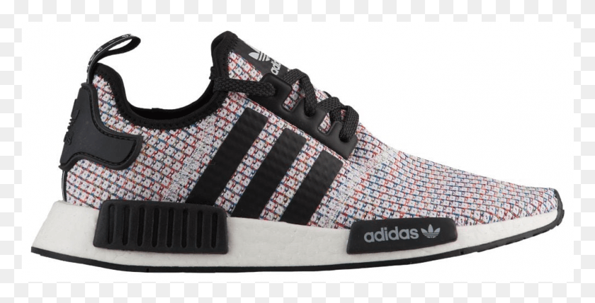 1009x477 Nmd R1 Surfaces Early In A New Rainbow Knit Adidas Nmd R1 Multicolor, Ropa, Vestimenta, Zapato Hd Png