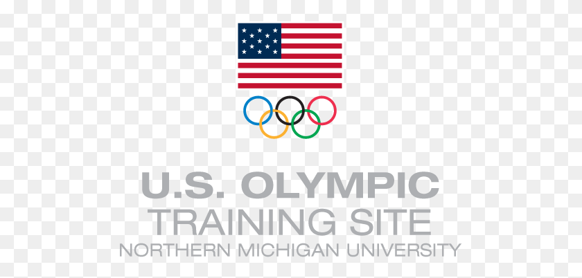 495x342 Nmu Olympic Training Site Logo With American Flag Over Usa Bmx Olympic Day 2017, Flag, Symbol, Text HD PNG Download