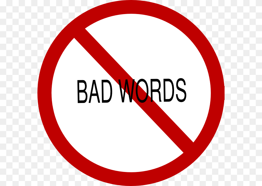No Bad Words Clip Art, Sign, Symbol, Road Sign, Dynamite PNG