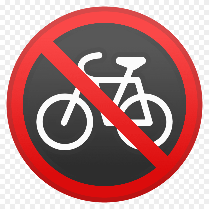 1920x1920 No Bicycles Emoji Clipart, Sign, Symbol, Road Sign Transparent PNG