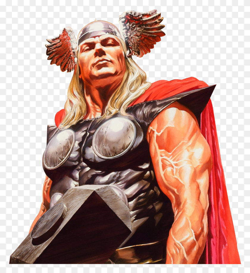 919x1013 No Caption Provided Alex Ross Marvel Thor, Costume, Person, Human HD PNG Download