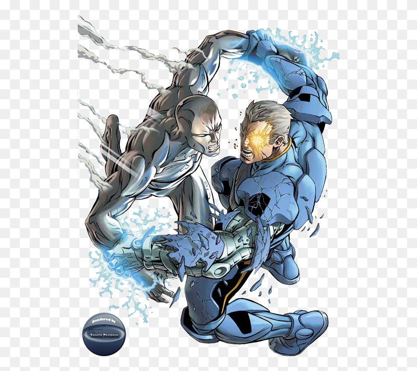 528x688 No Caption Provided Cable And Silver Surfer, Comics, Book, Person HD PNG Download
